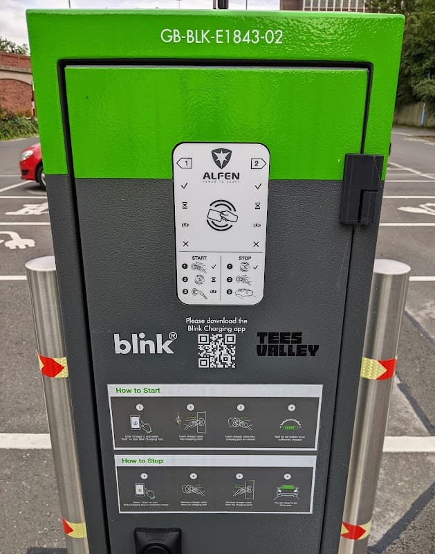 Blink Charging Station - EV Charging in middlesbrough