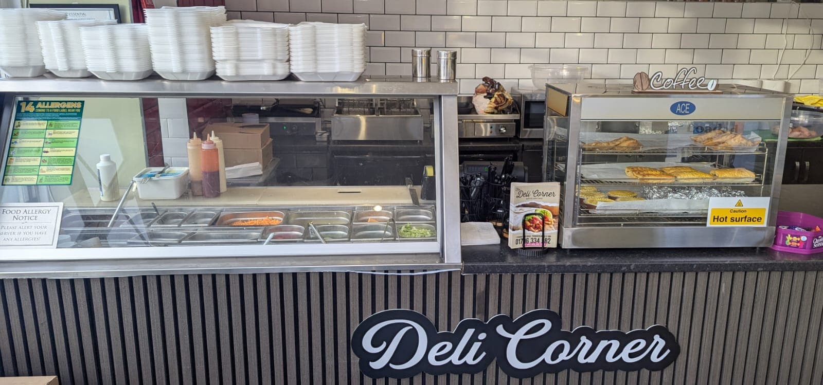 Dining at The Deli Corner in todmorden