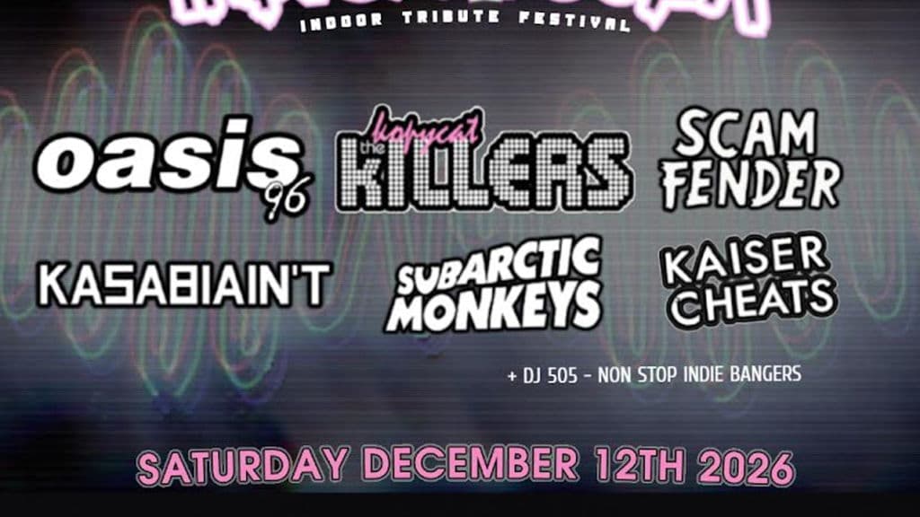 Event image for Indiepalooza: Killers v Monkeys v Fender v Oasis v Kasabian v Kaiser