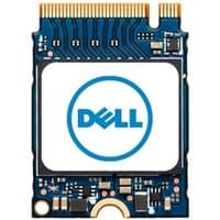Blue Dell AB292881 512 GB M.2 PCIe NVMe SSD with gold connector and circuit details.