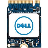 Blue Dell internal solid state drive, 1 TB M.2 PCIe 4.0 NVMe, with gold connector and visible circuit components.