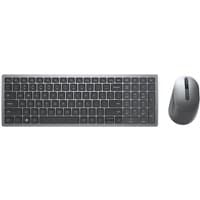 Black Dell Pro Plus Compact Keyboard with UK QWERTY layout and sleek wireless mouse, both in a modern design.