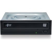 Black Hitachi-LG Super Multi DVD-Writer with front loading tray, LED indicator, and eject button.