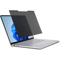 Kensington MagPro Elite Magnetic Privacy Screen on Surface Laptop, sleek black screen with magnetic attachment.