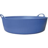 Blue Red Gorilla shallow tub with two side handles and a smooth, round design.