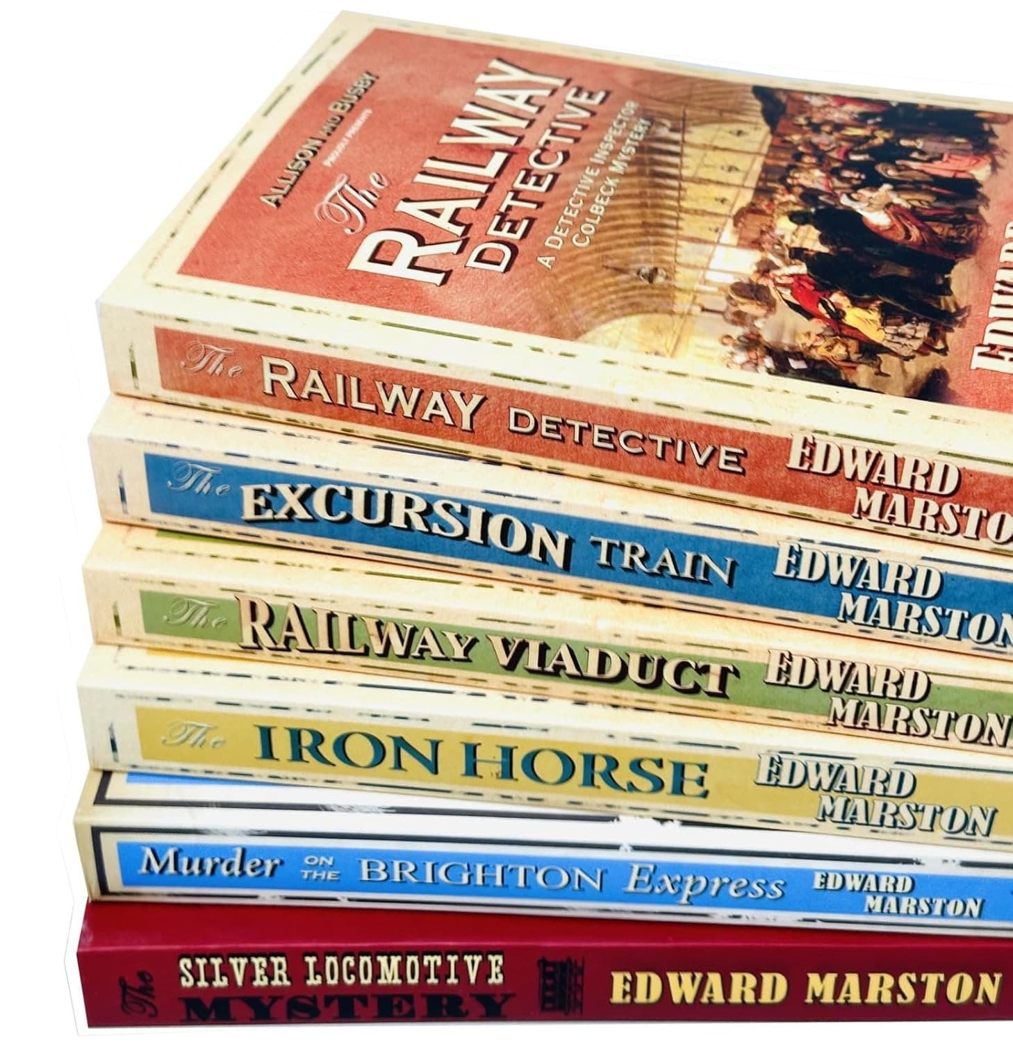 Railway Detective Series 6 Book Set Edward Marston Complete Collection Of Classic Railway Mysteries - image 3