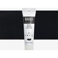 Liquitex Heavy Body Acrylic Paint 59ml tube, black label with white text, Ivory Black color swatch displayed.