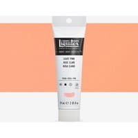 White tube of Liquitex Heavy Body Acrylic Paint, 59ml, with black label and light pink color swatch.
