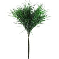 Pack of 6 artificial grass stem sprays, 90cm long, with lush green blades and realistic texture.