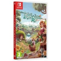 Nintendo Switch game "Tales of the Shire" with whimsical fantasy art of hobbits in a lush landscape.