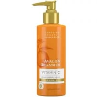 Avalon Organics Vitamin C Cleansing Gel 177ml, orange bottle with gold pump and citrus design.