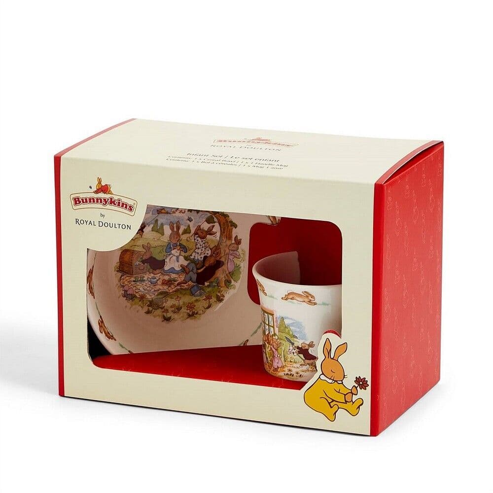 Bunnykins Infant Set: Cereal Bowl and 1 Handled Hug-a-Mug - image 5