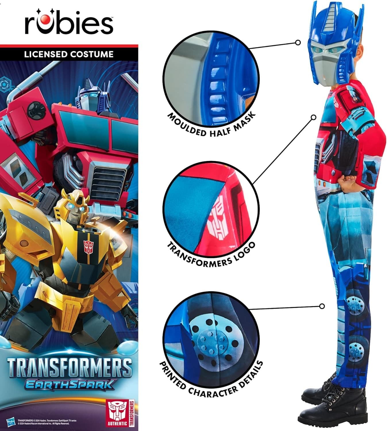 Rubies 7-8 Years Transformers Optimus Prime Dress Up Costume - image 4