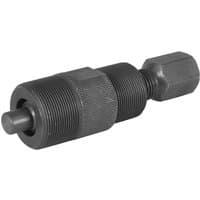 "Black Sealey M24 and M27 motorcycle flywheel puller with threaded body and hexagonal end"