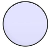 Circular 58mm filter with a clear, light purple tint, framed in a sleek black ring, designed for enhancing sky colors in photography.