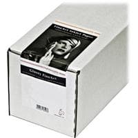 White box packaging for Hahnemühle Photo Rag Baryta, featuring a black and white portrait on the label, indicating 64 inches wide, 12 meters long, and 315gsm weight.