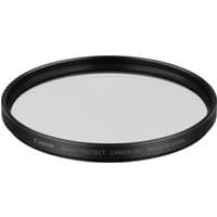 Black Canon 95mm Protect Filter with clear glass and engraved text on the rim.