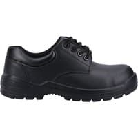 Black Amblers Safety shoe, metal-free composite, lace-up design, sturdy sole, size 11, by Footsure Western Limited.