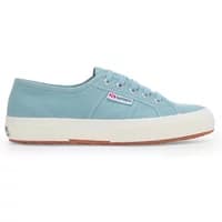 Light blue Superga 2750-Cotu Classic sneakers with white rubber sole and lace-up closure.