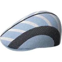 Blue Kangol Sportcore 507 beret with black textured stripe and light gray curved accents.