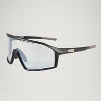 Matt black Gabbro Glasses II with photochromic lenses and sleek, wraparound design by Endura.