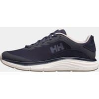 Navy Helly Hansen men’s marine shoes, size 8.5, with white sole and HH logo on side.