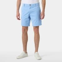 Blue Helly Hansen men's chino shorts, size 36, with front button closure and side pockets.