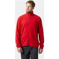 Red Helly Hansen full zip fleece jacket, men's XL, with high collar and logo on chest.
