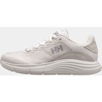 White Helly Hansen women’s marine shoes with textured sole, lace-up front, and HH logo on the side.