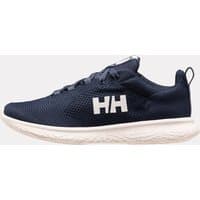 Navy Helly Hansen women's sneaker with white sole, mesh upper, and "HH" logo on side, size 7.