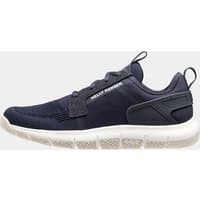 Navy Helly Hansen women's Henley sneakers with mesh upper, white sole, and lace-up closure.