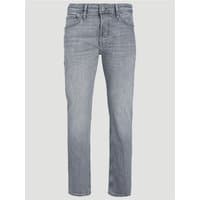 Grey Jack & Jones Mike Original Jeans, straight fit, mid-rise, five-pocket style, subtle faded detailing, size 32R.