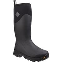 Black Muck Boots Arctic Ice Tall Boots, UK 9, with rugged sole, high shaft, and pull tab.