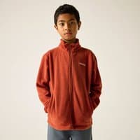 Dark red Regatta 'King II' full zip walking fleece, high collar, long sleeves, size 11-12 years.