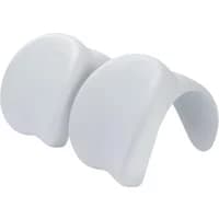 White Bestway spa headrests, curved ergonomic design, set of two, smooth surface for comfort.