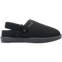 Black Regatta Risley women's clog with adjustable heel strap and textured sole.