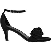 Black heeled sandals with ankle strap and bow detail, Sofie Schnoor Ivy.