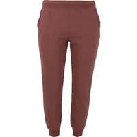 Maroon women's joggers by Q Sportswear, featuring elastic waistband and cuffs, with side pockets.