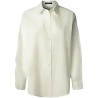 Women's long sleeve white shirt by Pepe Jeans Bernadette, featuring a classic collar and button-down front.