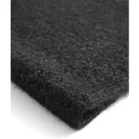 Black textured women's scarf KAFFE Ahenry with a soft, fuzzy surface and a rectangular shape.