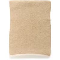 Beige women's scarf KAFFE Asuli with a soft, textured knit design.