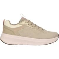 Beige Women's Sneakers Endurance Terrassa Softsole with mesh upper, white sole, and lace-up design.