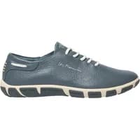 Navy blue TBS Confort Jazaru women's sneakers with white laces and beige sole detailing.