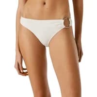 White women's swimsuit bottoms with side ring detail by Pepe Jeans.