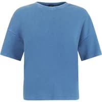 Blue women's T-shirt by Protest Alston, short sleeves, crew neck, relaxed fit.
