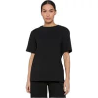 Black Women's T-shirt by Urban Classics, short sleeves, crew neck, relaxed fit.