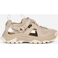Women's TEVA Hurricane XLT3 closed-toe sandals in oyster, size 7, with mesh panels and adjustable straps.