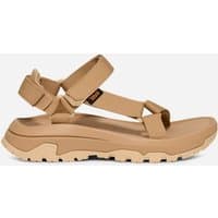 Tan women's TEVA Hurricane XLT3 sandals, size 6, with adjustable straps and rugged sole.