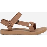 Women's TEVA Original Universal Sandals in Sand Dune, Size 3, with tan straps and adjustable hook-and-loop closures.