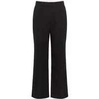 Black women's trousers, high-waisted, wide-leg style, by Soaked in Luxury Kaylie.